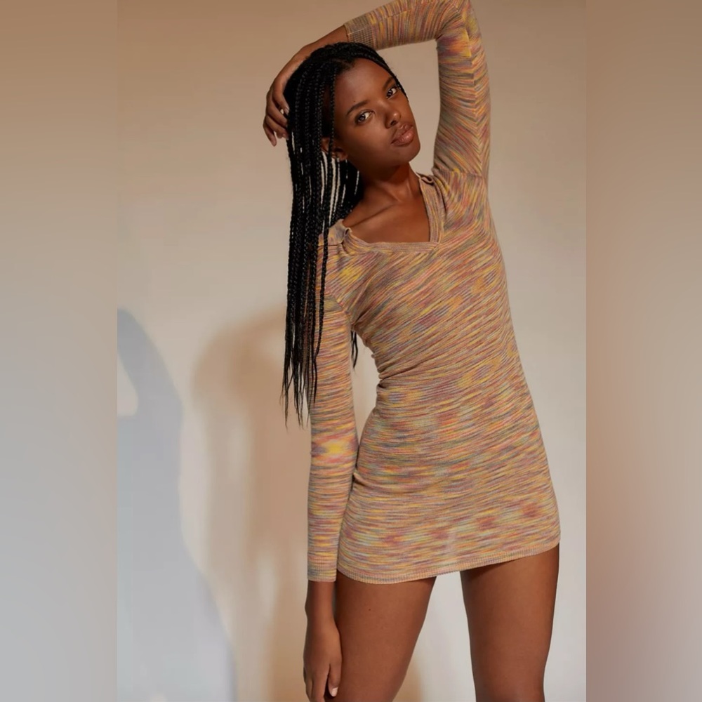 Urban Outfitters Luna Collared Knit Dress